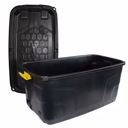 Charles Bentley Strata 2 x 145L Heavy Duty Trunk on Wheels - Black H45 x L94 x W52cm 4.9kg each Waterproof design Strong clip locks Stacking