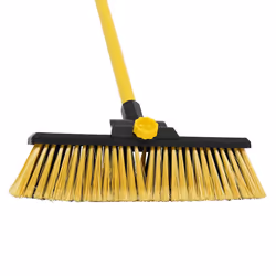 Charles Bentley 14" Bulldozer Yard Broom Sweeper Heavy Duty Industrial With Handle