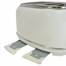 Charles Bentley Cream & Chrome 1.7L Kettle & 4-Slice Toaster Set