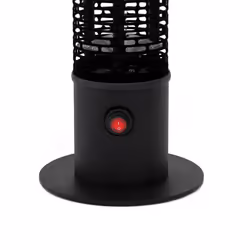 Charles Bentley Electric Tower Heater for Patio or Garden Outdoor Space IP55 Rated Power 220-240V 1200W