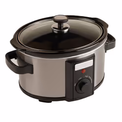 Charles Bentley Slow Cooker Black Removable Ceramic Bowl