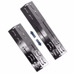Charles Bentley Adjustable Gas BBQ Flame Tamer Two Pack Stainless Steel Maintain Flame