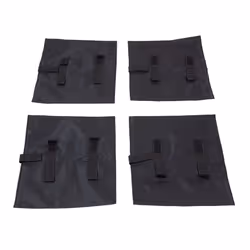 Charles Bentley 4pc Gazebo Leg Weight Bags Black 300D Polyester with PVC Coating Lightweight Hook & Loop Fasteners