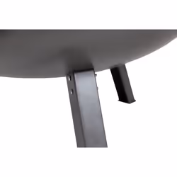 Charles Bentley Large 80cm Round Oil Finished Fire Pit Steel Outdoor Patio Heating Dark Grey