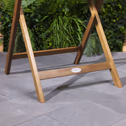 Charles Bentley Wooden Square Foldable Table FSC Certified