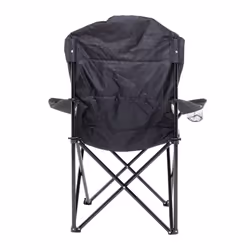 Charles Bentley Odyssey Single Folding Camping Chair Blue & Grey Lightweight Carrybag Drink Holder Portable Festival Comfortable Staycation