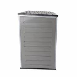Charles Bentley 1170L Outdoor Garden Storage Cabinet Grey and Black Strong Durable