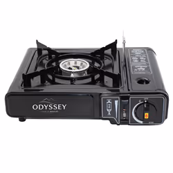 Charles Bentley Odyssey Single Portable Camping Gas Stove Cooker Butane Gas Refill Fishing Festival Caravan Travel Picnic