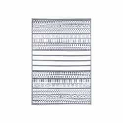 CHARLES BENTLEY Geometric Stripe 100% Weatherproof Lightweight Indoor/Outdoor/Patio Plastic UV Resistant Garden Recycled Mate ...