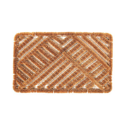 CHARLES BENTLEY 29.5" , Natural , Boot Scraper, Twist Door Mat, Heavy Duty, Coco Fibre, Intertwined Wire, Hallway, Porch, Doorway, Tough Bristles,