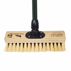 Charles Bentley Charnwood 12" Dual Fill Broom for Garden & Outdoor Maintenance Premium Brushware Green FSC Wood