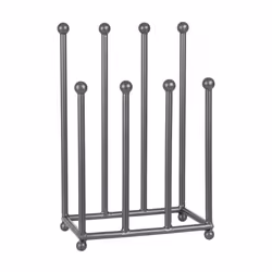 Charnwood Freestanding Iron Boot Stand Space Saving Indoor/Outdoor 1.8kg Dark Grey Contemporary H52 x W33 x D20cm