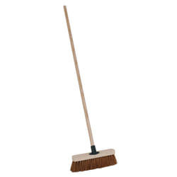 CHARLES BENTLEY Outdoor Broom, Coco Fibre, Fibre Bristles, 4ft Handle, Outdoor Brush, Indoor Brush, Garden, Patio, Decking, Durable, Practical, Coco,