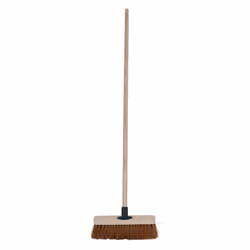 CHARLES BENTLEY Outdoor Broom, Coco Fibre, Fibre Bristles, 4ft Handle, Outdoor Brush, Indoor Brush, Garden, Patio, Decking, Durable, Practical, Coco,