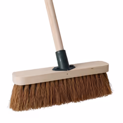 CHARLES BENTLEY Outdoor Broom, Coco Fibre, Fibre Bristles, 4ft Handle, Outdoor Brush, Indoor Brush, Garden, Patio, Decking, Durable, Practical, Coco,