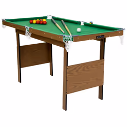 Charles Bentley Junior 4ft American Pool Table With Pool Balls And 2 Cues