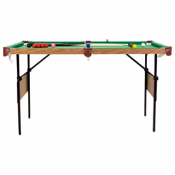 Charles Bentley 4ft 6in Green Pool Games Table Including Balls & 2 Cues