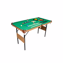 Charles Bentley 4ft 6in Green Pool Games Table Including Balls & 2 Cues