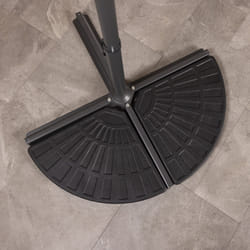 Charles Bentley Patio Banana Hanging Cantilever Umbrella Parasol Base Weights Stand - 2 Segments - 12kg per segment