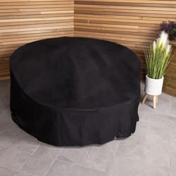 Charles Bentley Deluxe Rattan Day Bed Cover - Black
