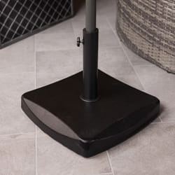 Charles Bentley Heavy Weight 27Kg Concrete Parasol Base Umbrella Stand Black