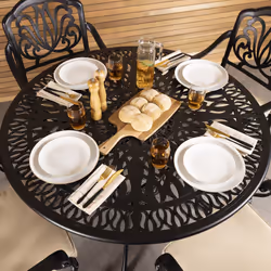 Charles Bentley Premium Furniture Cast Aluminium Outdoor Dining Set