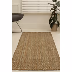 Charles Bentley Natural Jute Runner 60x180cm Hallway Runner Rug Mat Carpet