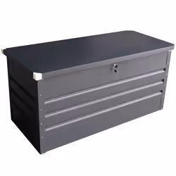Charles Bentley Metal Storage Chest w/ Lock & Key Waterproof Seal Hydraulic Lid