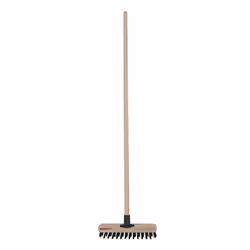 CHARLES BENTLEY Broom, Castle Fill, Deck Broom, Wooden Handle, 4ft Handle, 11 Inch, Practical Outdoor Brush, Brush, Decking, Patio, Driveway, Garden
