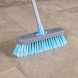 LIFESTYLE 12" Soft Synthetic Indoor Wooden Broom, FSC Certified, Outdoor Use, Soft Synthetic Bristles, Metal Handle, Ideal fo ...