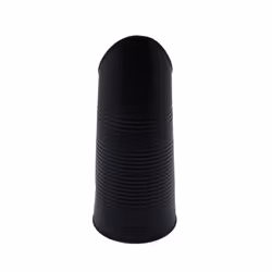 CHARLES BENTLEY Coal Hod, Snug, Cherry, Ribbed, Coal Bucket, Black Matte, Ribbed Design, Fluted Top, Two Metal Handles, 3kg Weight Capacity, Powder