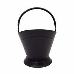 CHARLES BENTLEY Snug, Fir, Coal Bucket, Metal Carry Handle, and Support Handle, Iron, Black Matte Finish, Coal Storage, Fire Place, Fireplace, Period