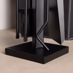 CHARLES BENTLEY Fireside Companion Set, Snug, Palm, Fireside, Companion Set, Tongs, Poker, Coal, Shovel, Natural, Coco, Fiber Brush, Iron Tool Stand,