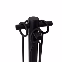 CHARLES BENTLEY Fireplace Companion Set, Snug, Olive, Fireside, Companion Set, Tongs, Poker, Coal Shovel, Natural Coco Fiber Brush, Iron, Tool Stand,