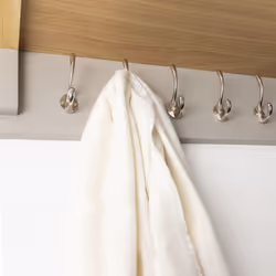 Charnwood Floating Shelf with Steel Metal Hooks 4 kg Mountable and Painted Grey Finish