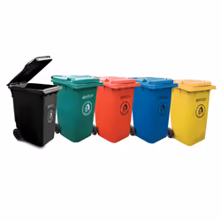 Bentley 240 Litre Wheelie Bin - Various Colours Available - Black