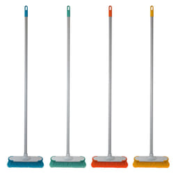 Charles Bentley 'Brights Soft Indoor Broom - LIGHT GRAY, YELLOW