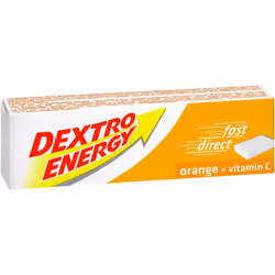 DEXTRO ENERGY - 24 packs -Orange Glucose tablets with Vitamin C, 47g