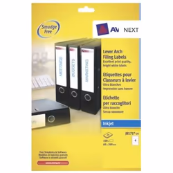 Avery J8171-25 self-adhesive label White 100 pc(s)