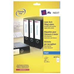 Avery J8171-25 self-adhesive label White 100 pc(s)