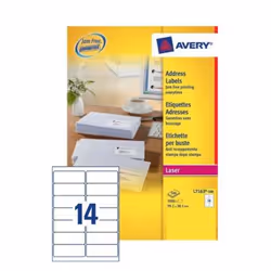 Mailings are made easier when you use the unique QuickPEEL™ feature on these 14 to a sheet white address labels. You simply d ...