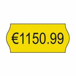 Avery YPLP1226 self-adhesive label Price tag Permanent Yellow 15000 pc(s)