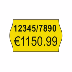Avery YPLP1626 self-adhesive label Price tag Permanent Yellow 12000 pc(s)
