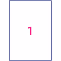 Office Star OS43440 self-adhesive label Rectangle Permanent White 100 pc(s)