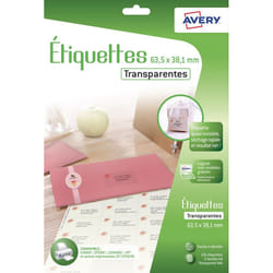 Avery J8560CL printer label Transparent Self-adhesive printer label