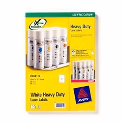 Avery Heavy Duty Laser Labels White