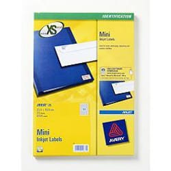 Avery Mini Inkjet Labels White