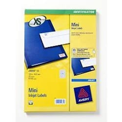 Avery Mini Inkjet Labels White