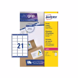Avery Laser Address Labels 63.5 x 38.1 mm White (Pack 210 Labels) - L7
