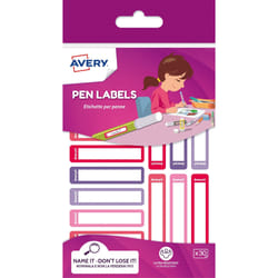 Avery RESMI30F-UK self-adhesive label Rounded rectangle Permanent Pink